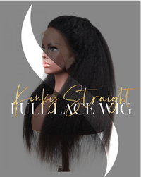 Kinky Straight Full Lace Wig